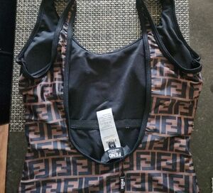 Fendi Black and Brown Monogram Swimsuit